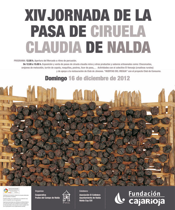 El domingo os esperamos en la jornada de la pasa de ciruela claudia en Nalda. A partir de las 12 h <a href="/lariojaturismo/">La Rioja Turismo</a>