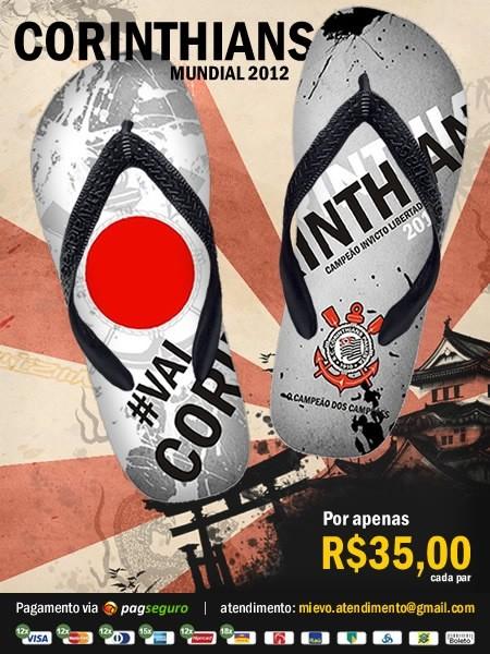 meuquip's tweet photo. Compre com PagSeguro por apenas R$35,00 o chinelo do Corinthians no Mundial... http://t.co/oCePXFlb