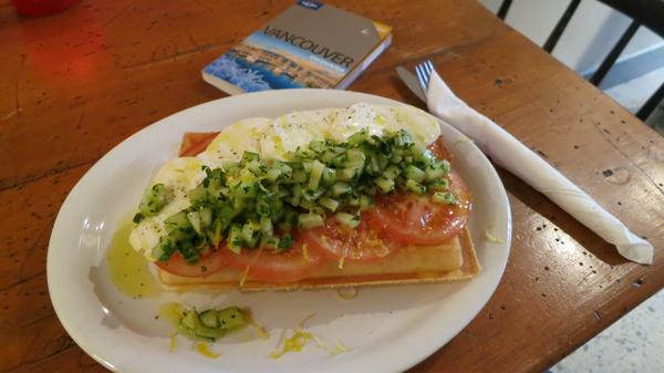 Brussels waffle margherita style #nerowafflebar #vancouver