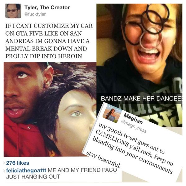 michellepoole_'s tweet image. Okay im convinced that @meghyness and @fucktyler are the same human being #KEEPDOINYOU