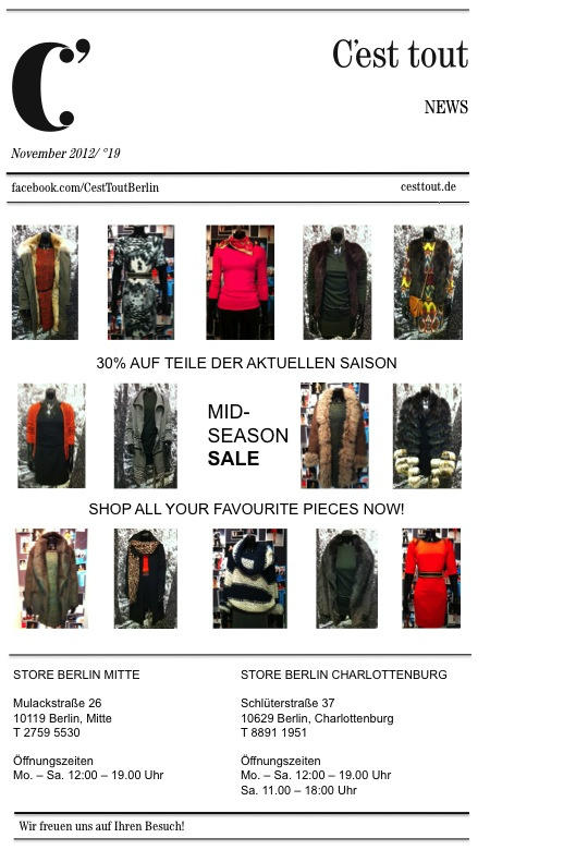 cesttoutberlin's tweet photo. SALE CONTINUES!! http://t.co/mMc1VJjA