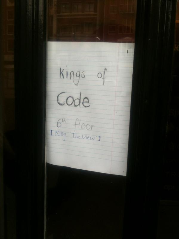 oakwoodcreative's tweet image. We're here! #kingsofcode #hackbattle