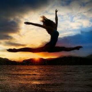 #GymnasticsOnTheBeach #Jump #Sunset