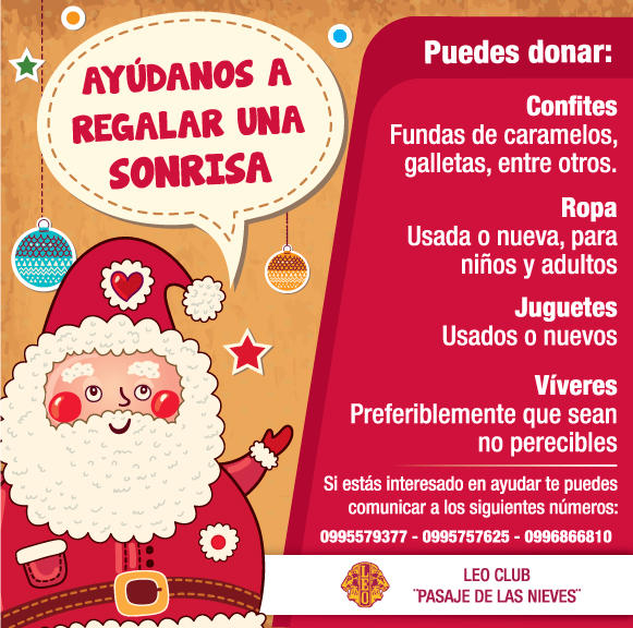 leoclubpasaje's tweet photo. ●● AYÚDANOS A REGALAR UNA SONRISA ●● RT http://t.co/KyyiD5kT