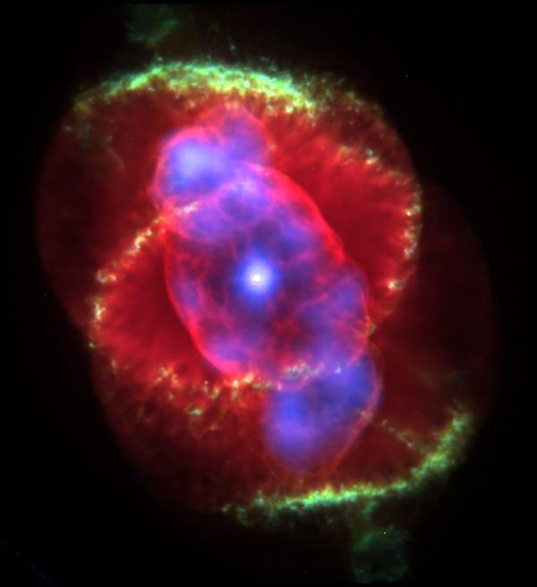 Nebulosa del ojo del gato (NGC 6543). SA Pulsar.