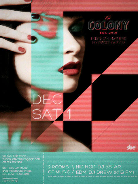 JRsList's tweet image. Back in LA, the party's at @TheColonybysbe with @DJDREW1027 (EDM) &amp;amp; @fivesteezy (Hip Hop) #2Rooms @sbe_Nightlife