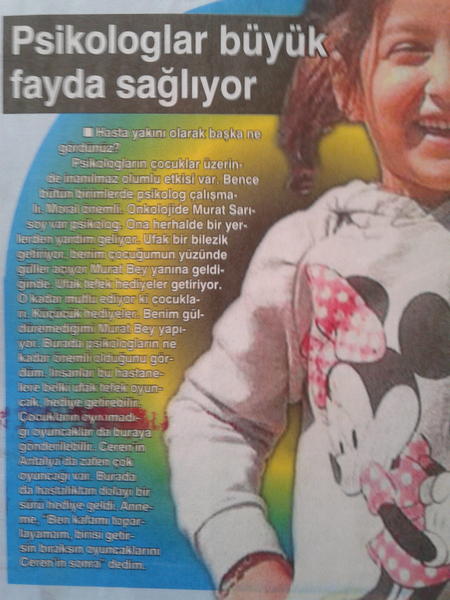 02.12.2012 EGELİ SABAH: Bugün meslek hayatımın en anlamlı günü, son nefesime kadar Ceren'lerimin yanında savaşacağım...