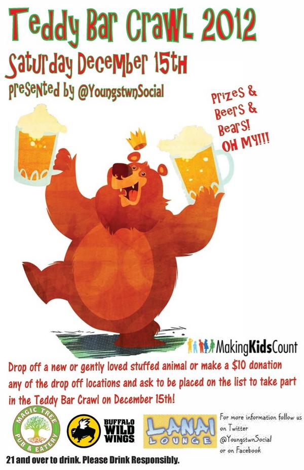 Ralphie225's tweet photo. make sure stop by @Buffalowildwingsboardman @LanaiLounge or @MagicTreePub  make a donation @MakingKidsCount #teddybear http://t.co/xKyFYrPb