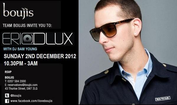boujis's tweet image. Tonight @EricDlux @SKAMARTIST  brings his Vegas vibes to Chelsea with @djsamyoung &amp;amp; @hootancan . Bring it ON.