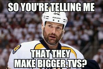 PredsMemes's tweet image. @Skillsy75 @BYipper18 bigger TVs?  #predsmeme