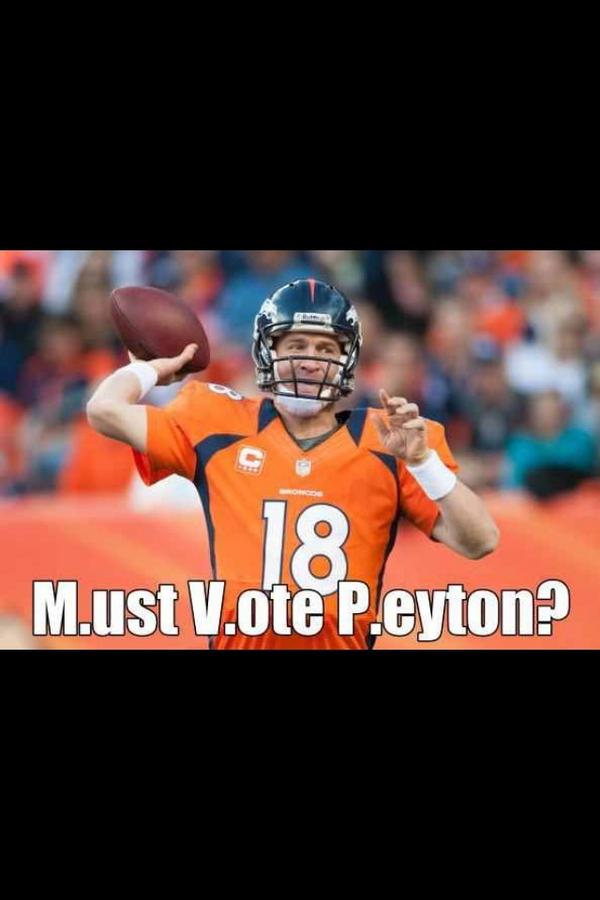 Peyton Manning for MVP!!