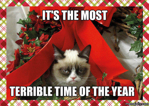 TardGrumpyCat's tweet image. #Christmas It's the most terrible time of the year...