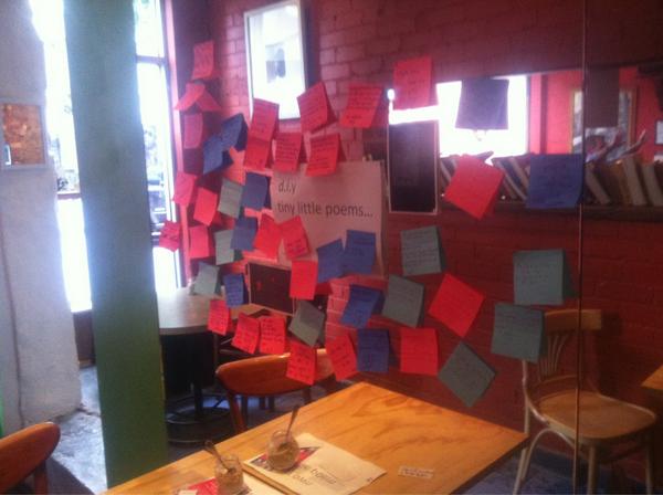 RueBebelons's tweet photo. We #ruemember... the Great Wall of Poetry  http://t.co/xFTtC5eQ