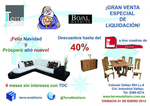 Excelentes noticias en Terre Mobiliario!