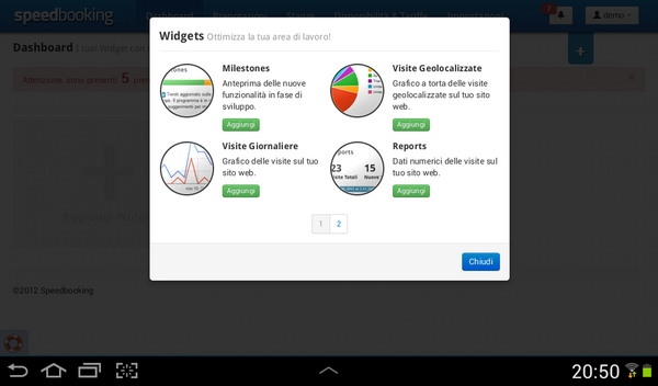 speedbooking's tweet photo. Anteprima #widgets in @speedbooking http://t.co/RWxnowfk