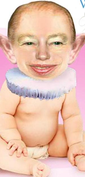 larryemdur's tweet photo. First Pic of Kate's bub !!! If it has her nose,Will's hair, Queen's eyes, Charles' ears and  Anne's mouth #royalbaby http://t.co/rnsq3b2R