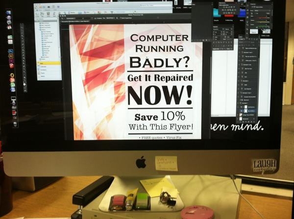 ThtBlondeBtch's tweet image. #TweetYourView My life…Mon-Fri 👎 #GraphicDesignerProbs