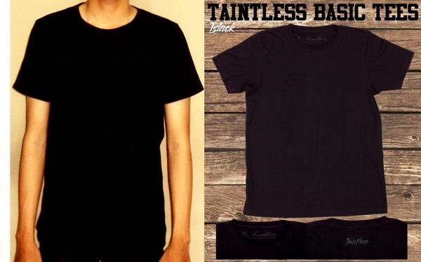 TAINTLESSID's tweet photo. T-Shirt 30's cotton combed, Slim fit, &amp; Soft touch only IDR 50,000,- , Ready size M. Black -> http://t.co/ODv5ngat