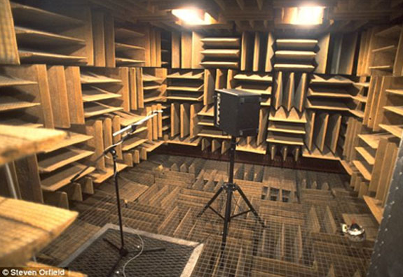 thegoatcircle's tweet image. The world quietest room (U.S) where all sounds are blocked, you can hear your blood flowing and stomach gurgling in it.