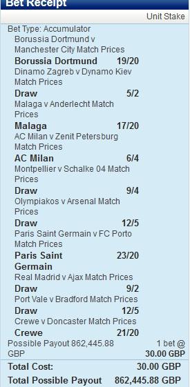 footballacca's tweet image. FREE Xmas Giveaway - If this bet wins, we will share the money between all the followers who RT #Championsleague #CL