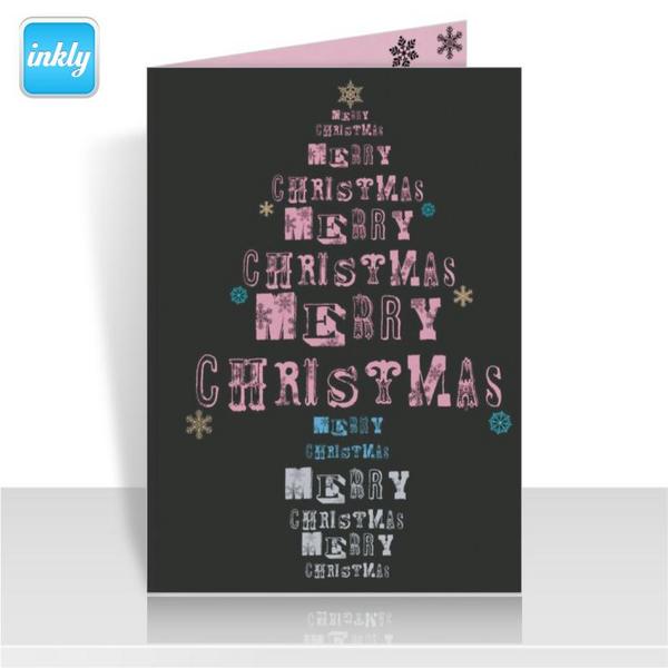 CardCubDesign's tweet image. Loving this very MERRY #Christmas tree design by Becky Ryan @bec1989 - Send now via your iPhone inkly.me/getapp