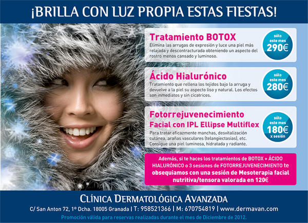 Dermavan's tweet photo. ¡Brilla con luz propia estas fiestas!... te lo ponemos fácil http://t.co/Hj15I4ma