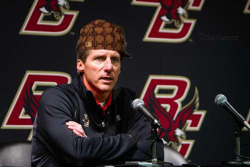 NotCoachSpaz's tweet photo. @BCBradBates Hypes up coaching hire, hires Spaz Jr. http://t.co/MVqL61qn
