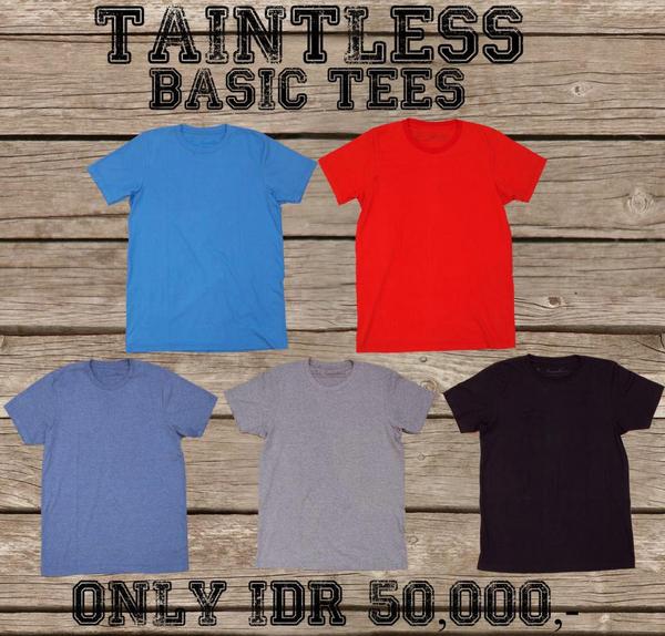 TAINTLESSID's tweet photo. Year End Sale Buy 2 Get 1 Free. cuman Rp 100.000,- dapet 3 Plan Tees nya @TAINTLESSID yg minat mention kita ya http://t.co/pDrnbKNo