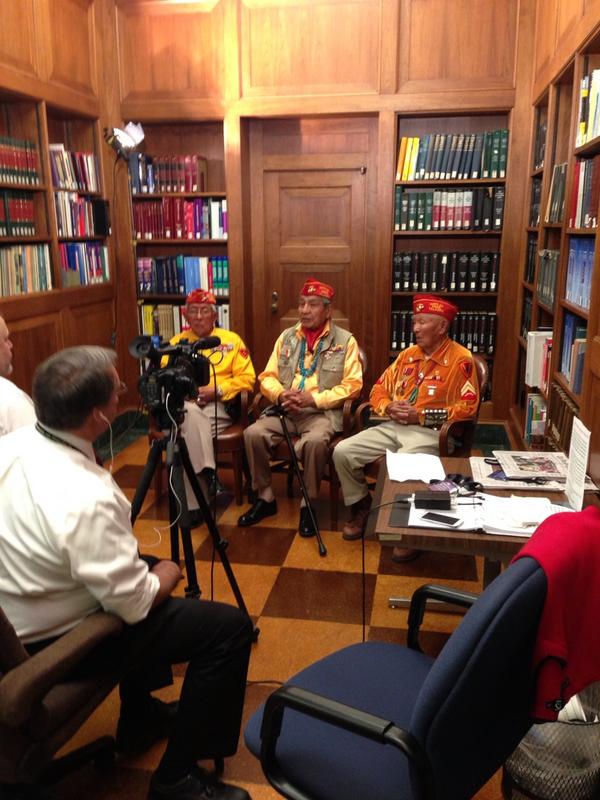 Photo: 3 WWII Navajo Code Talkers share what the #TribalNations Conference means to them.