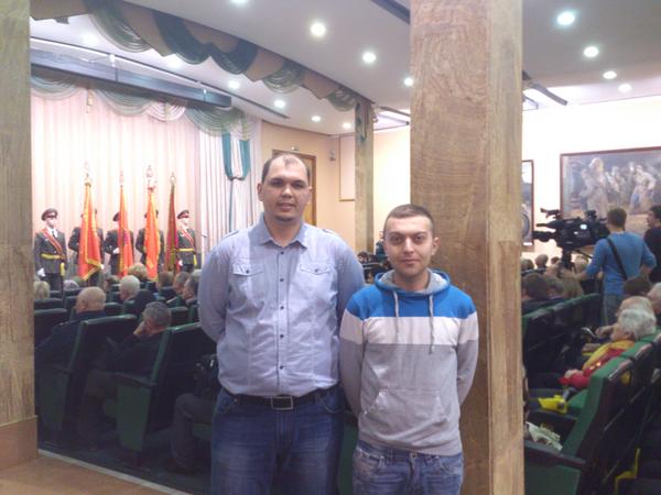 Даниил и Артём приняли участие в мероприятии "Диалог поколений во славу побед" в Музее Вооруженных сил. 71 годовщина.