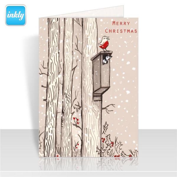 CardCub's tweet image. Today's #Christmas Countdown card has been designed by Emily Honey. See more of her work here - emilyhoneyillustration.co.uk