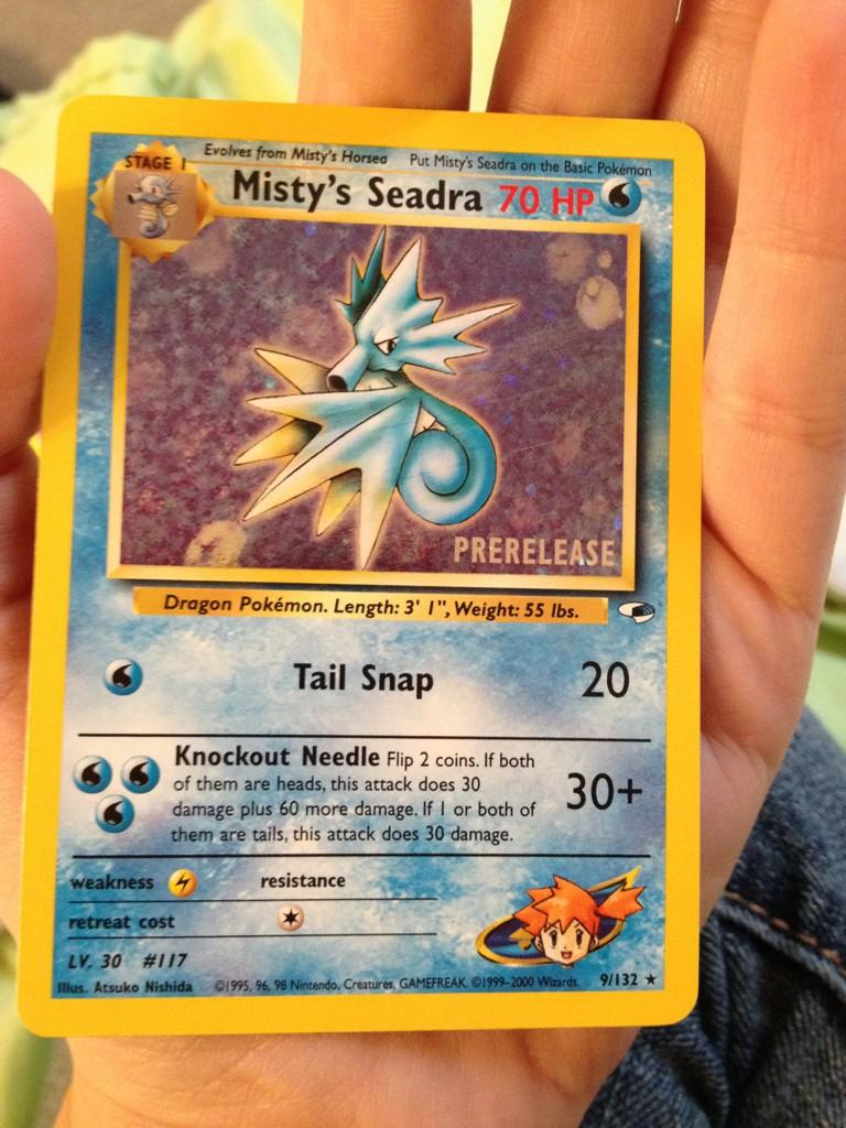 My strange Prerelease Misty's Seadra