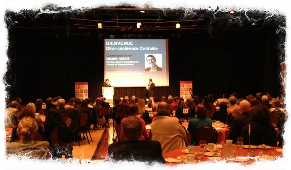 PierrePilon's tweet image. Période de questions: 3 personnes pré-désignées brisent la glace. #inm #michel venne