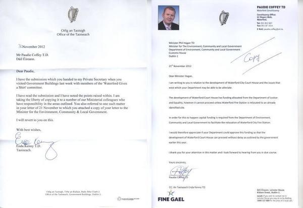 WaterfordShirts's tweet photo. 21/11 at the Dáil Paudie Coffey took us to meet An Taoiseachs Private Assistant Nick Reddy. Chalk this one off the list http://t.co/dy9agPe0