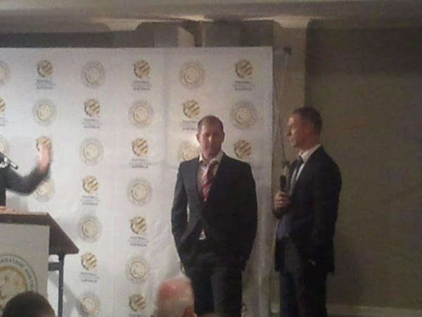 FootballAUS's tweet photo. His 1st UCL game was against Man Utd, he has also faced Messi in the same comp. Congratulations Chippers #HOF2012 http://t.co/B2mL0Ze9