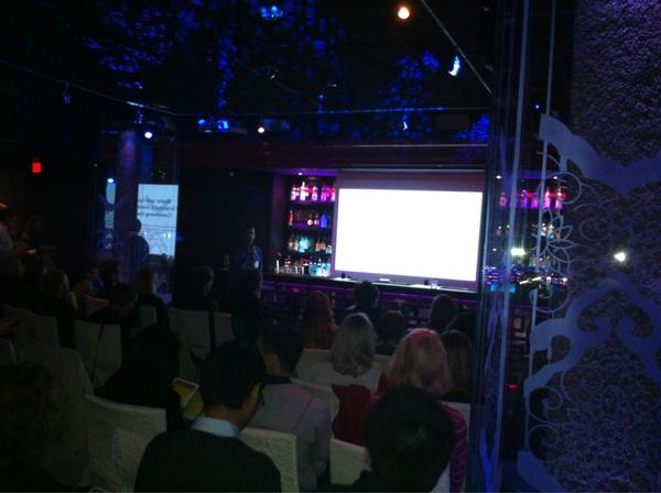 dlmcguinness's tweet image. At ignite talks at #AGU12   Patrice Seyed just finished his talk on our #dataone hydro Eco use case