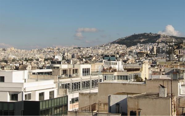 axial_antichain's tweet image. Terrific view over Athens from balcony of Hotel #Titania where the #eCOMPASS workshop takes place.