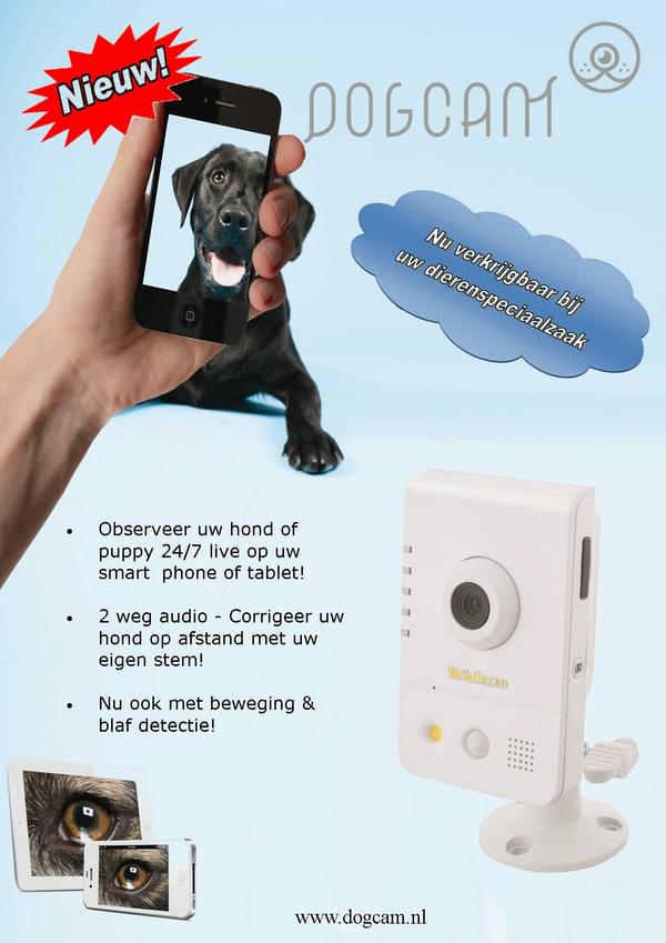 DogCam_nl's tweet image. Vanaf volgende week in de winkel! Vraag ernaar bij uw dierenspeciaalzaak!
