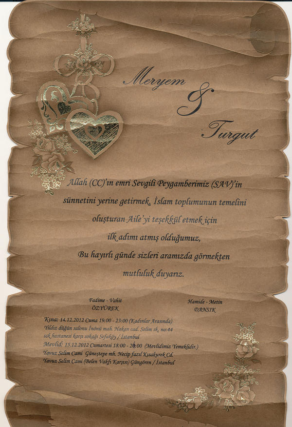 davetiyem herkesi beklerim