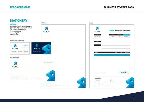 zero3creative's tweet image. Stationery