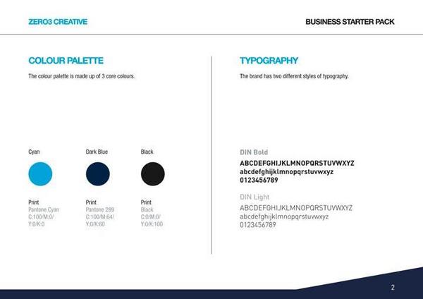 zero3creative's tweet image. Colour Palette &amp;amp; Typography