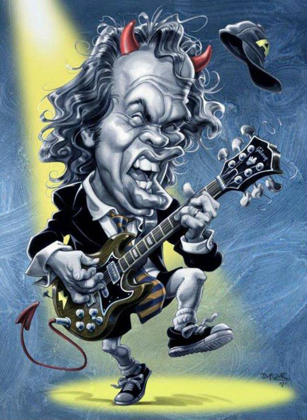 Rockcircus.net on Twitter: "Guapa caricatura del gran ANGUS YOUNG (AC/DC).  http://t.co/I2CuVRdK http://t.co/uc3m0F91" / Twitter