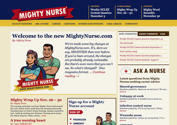staffingrobot's tweet image. New site launched! Check it out: mightynurse.com  #staffingrobot #staffingwebsites #staffingsoftware