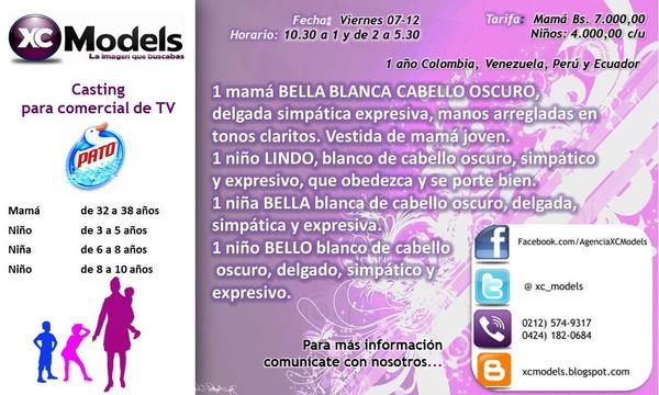 XC_Models's tweet image. Mamá y niños y niñas... Casting este viernes 07-12