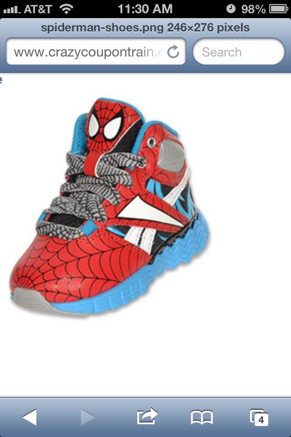 ShanInABox's tweet image. Best part of having small feet: I pay less for shoes, and I could totally get these if I wanted to. #SpideyStyle
