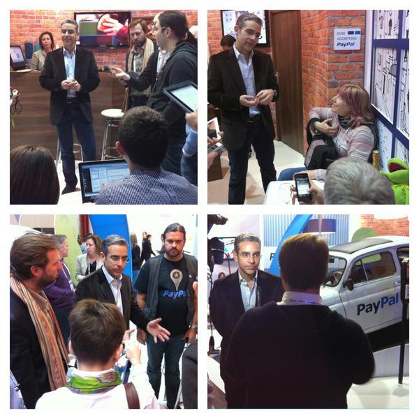 PayPal's tweet photo. Demoing @leweb with official bloggers at the PayPal booth #LeWeb #PayPalLeWeb http://t.co/6Cq8BFDz