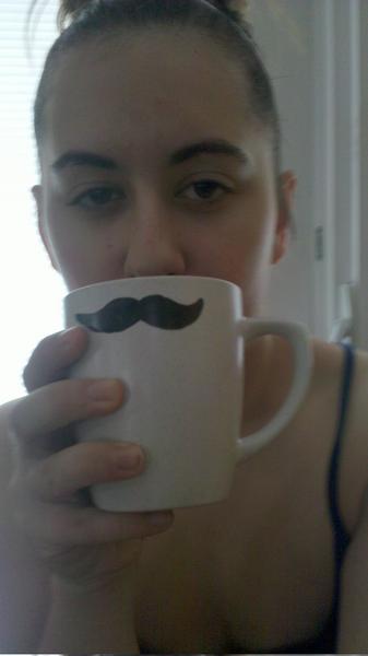 msurbs's tweet image. I mustache you a question but ill shave it for later :P #SharpieMug