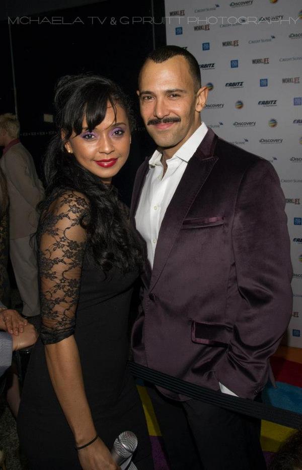 coachmichaelaL's tweet image. @hustlingseries @JAMESGRANTPR here with the very smoking hot and so sweet creator of #HUSTLING #worklifematters