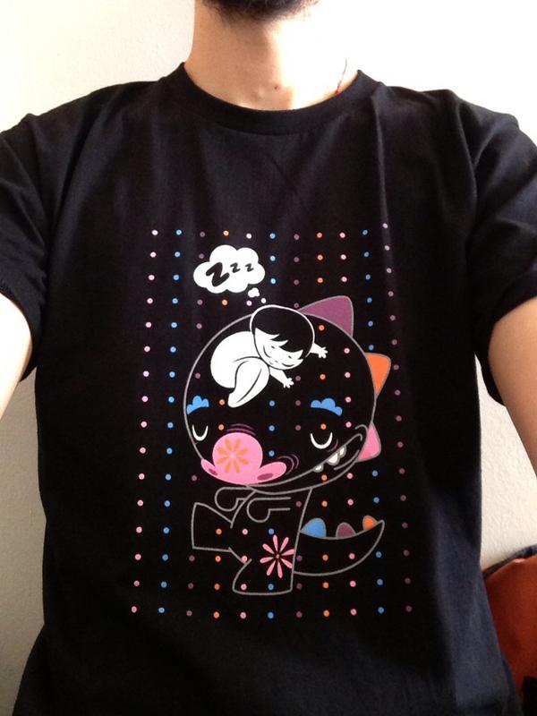 MartinHsu's tweet image. Got my custom DRex tee on today! Feeling extra polka dotty... #dynamiterex #vinyltoy #drex #tees #tshirt