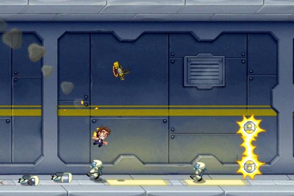 ThreeBsGrill's tweet photo. I just flew 158m in an action packed game of Jetpack Joyride on iPhone. Booyah! http://t.co/YEYUX5E4 http://t.co/hKo2M7wt